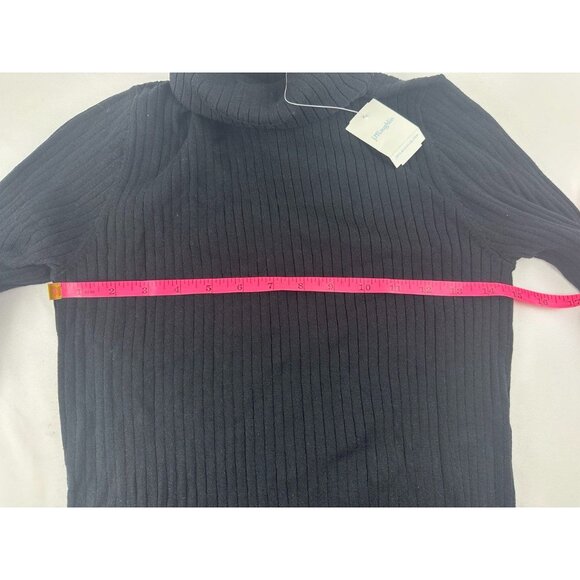 NWT J Mclaughlin Arlette Sweater Medium Turtleneck Knit Ribbed Solid Black - Picture 11 of 11